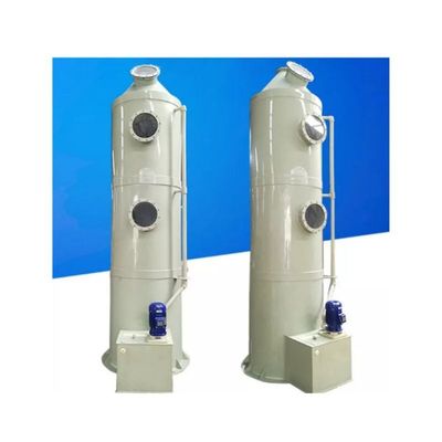 FRP Bubble Tower GRP Fiberglass Absorption Purification Tower Equipment For Waste Gas Treatment