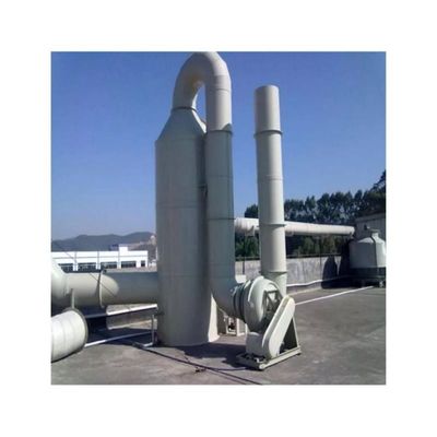 FRP Bubble Tower GRP Fiberglass Absorption Purification Tower Equipment For Waste Gas Treatment