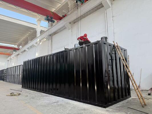 Système de station d'épuration des eaux usées domestiques MBR de type conteneur