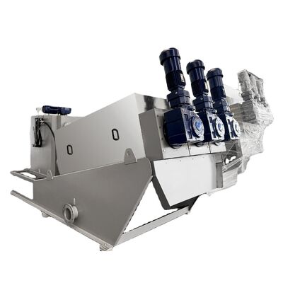 Machine de déshydratation des boues en acier inoxydable, presse à vis, station d'épuration des eaux usées, traitement des eaux usées, automate 1000L